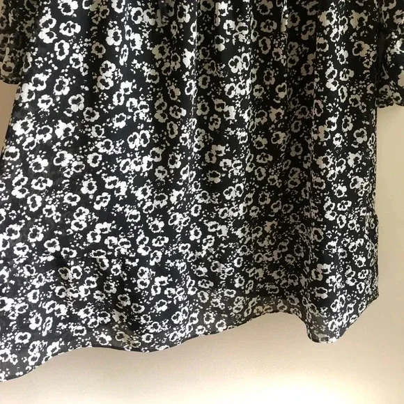 J. Crew Floral Chiffon Ruffle Sleeve Spring Prairie Tie Dress Small - Picture 8 of 8